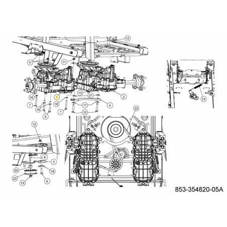 TRANSMISSION HYDRO GAUCHE 618-09959 ORIGINALE MTD | NewgardenParts.com