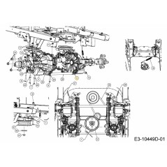 TRANSMISSION HYDRO RH ZT2800 618-07714A ORIGINAL MTD | NewgardenParts.com