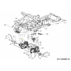 TRANSMISSION GAUCHE EZT2200 618-07468 ORIGINALE MTD | NewgardenParts.com