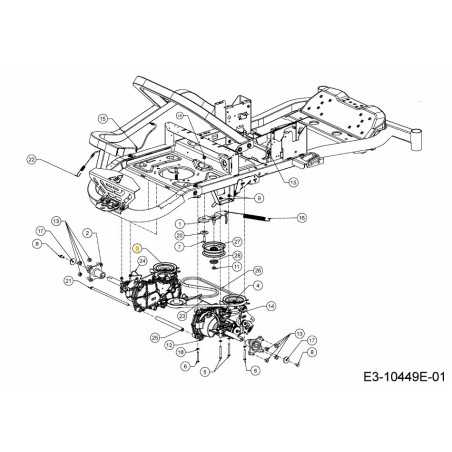 TRANSMISSION GAUCHE EZT2200 618-07468 ORIGINALE MTD | NewgardenParts.com