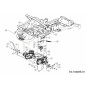 TRANSMISSION GAUCHE EZT2200 618-07468 ORIGINALE MTD