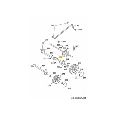 Pignon d'embrayage 2.53 BA 1082051 ORIGINAL MTD | NewgardenParts.com