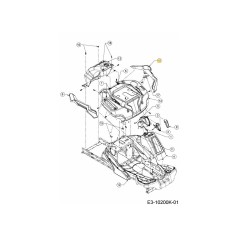 GARNITURE D'AILE GAUCHE 731-13483A ORIGINAL MTD | NewgardenParts.com