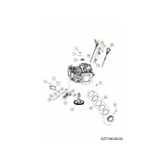 TUBE ASSEMBLY, OIL FILLING KH-005730 ORIGINAL MTD | NewgardenParts.com