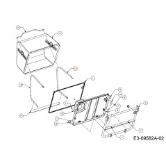 TELAIO BORSA TUBOLARE LH 749-05000637 ORIGINALE MTD | NewgardenParts.com