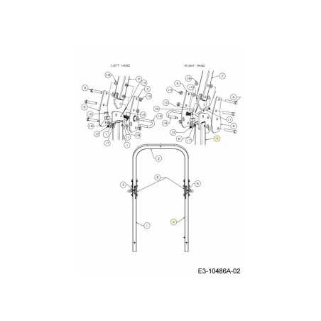 TUBO INFERIORE ROPS DX 680-00555-CY ORIGINALE MTD | NewgardenParts.com