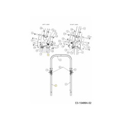 TUBO INFERIORE ROPS SX 680-00518-CY ORIGINALE MTD | NewgardenParts.com