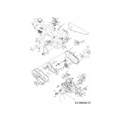 TUBO RADIATORE INFERIORE 751-10893 ORIGINALE MTD | NewgardenParts.com