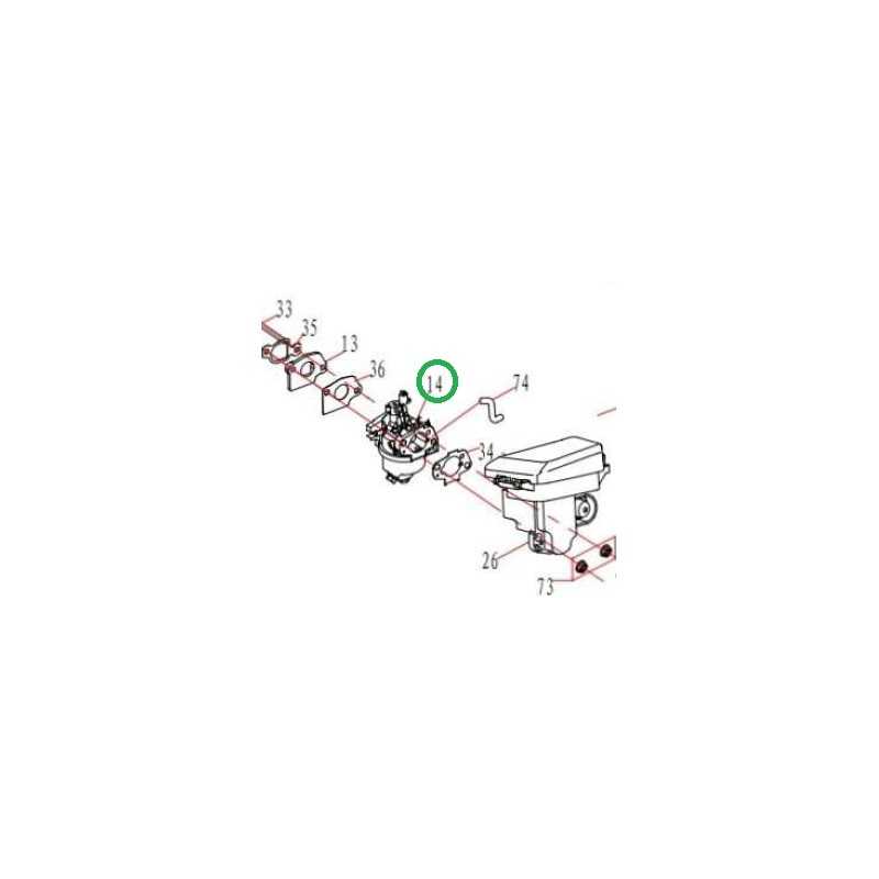Carburateur pour moteur DUCAR DV170 tondeuse PROGREEN PG 21 SNQ 055628