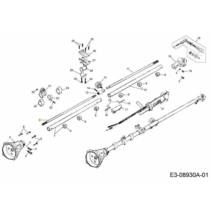 EJE DE TRANSMISIÓN SUPERIOR 092.63.503 ORIGINAL MTD
