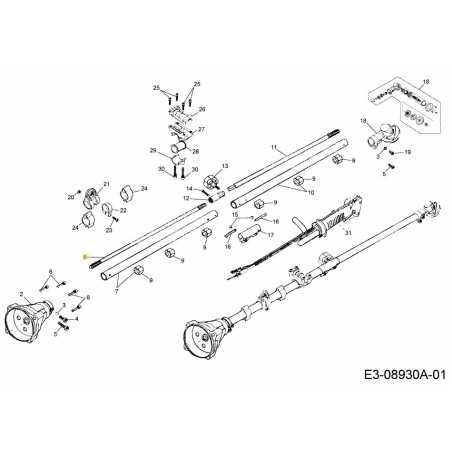 ALBERO DI TRASMISSIONE SUPERIORE 092.63.503 ORIGINALE MTD | NewgardenParts.com