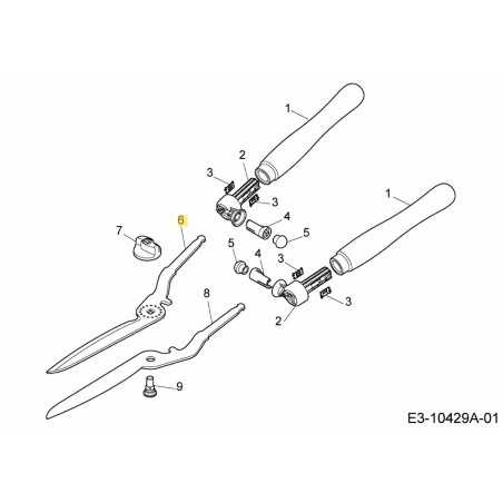 UPPER BLADE HS-TL 7438410 ORIGINAL MTD | NewgardenParts.com