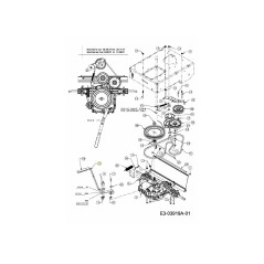 ALBERO DELLA LEVA SUPERIORE 787-01470A ORIGINALE MTD | NewgardenParts.com