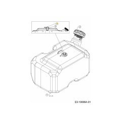 VALVOLA ROLLOVER CARBURANTE 1/4 NERO 751-12118 ORIGINALE MTD | NewgardenParts.com