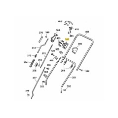 CASO, DESTRA 3632322 ORIGINALE MTD | NewgardenParts.com