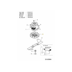 VENTILATORE ASM ELEC 33cm 631-0148 ORIGINALE MTD | NewgardenParts.com