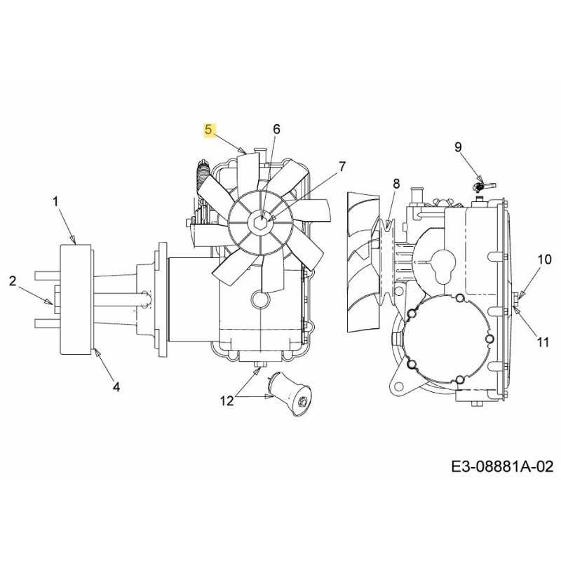 Ventilateur de refroidissement PH-420067 d'origine MTD