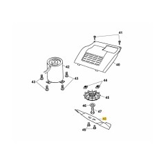 BARRA DI TAGLIO VI132AN 4911097 ORIGINALE MTD | NewgardenParts.com