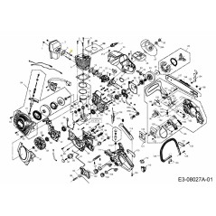 Vis M5x60 092.63.111 d'origine MTD
