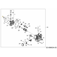 Vis M8-1,25x38 710-06061 d'origine MTD