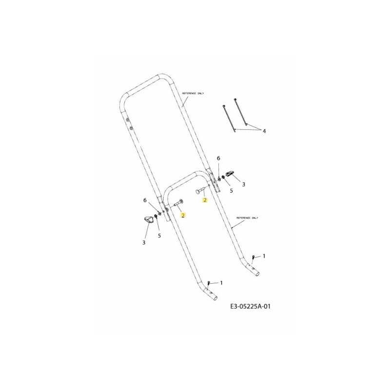 Vite M8x45Mu 4.6 DIN 603 710-1375 ORIGINALE MTD