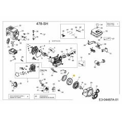 VOLANT MOTEUR 751-12090 ORIGINAL MTD | NewgardenParts.com
