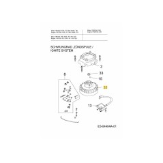 VOLANT MOTEUR 751-11043 ORIGINAL MTD | NewgardenParts.com