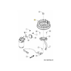 Schwungrad 751-15725 Original MTD