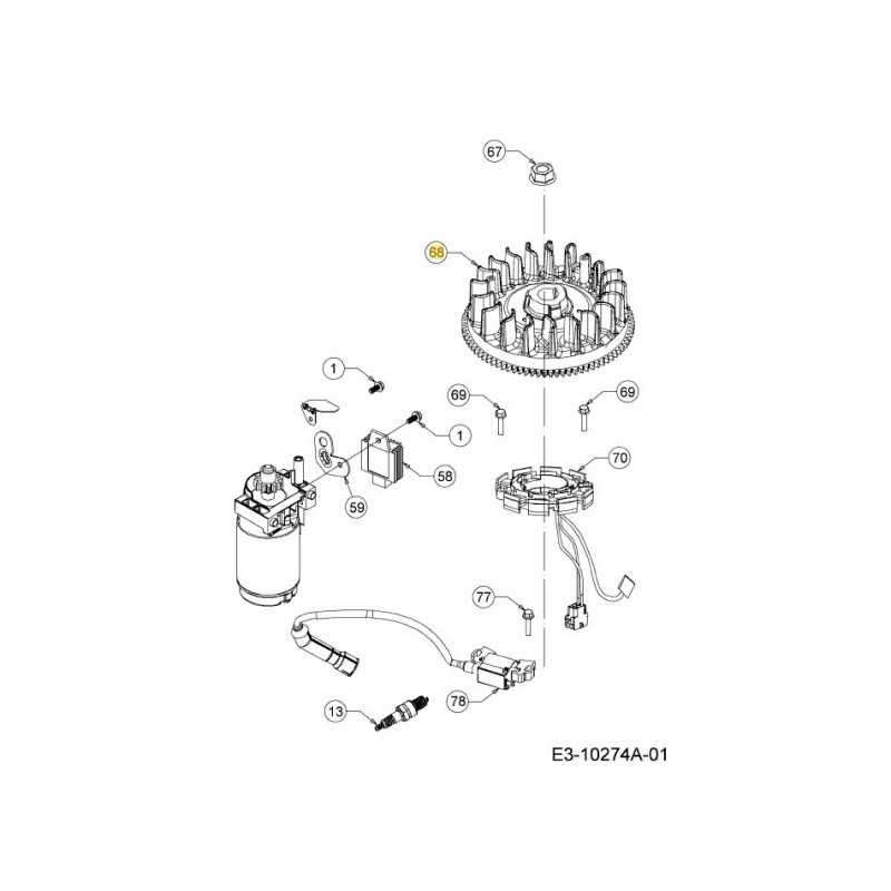 Schwungrad 751-15725 Original MTD