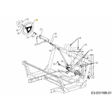 VOLANTE 3 RADIOS 731-04514 ORIGINAL MTD | NewgardenParts.com