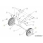 ROUE 7" 734-06165 ORIGINALE MTD ROUE 7" 734-06165 ORIGINALE MTD