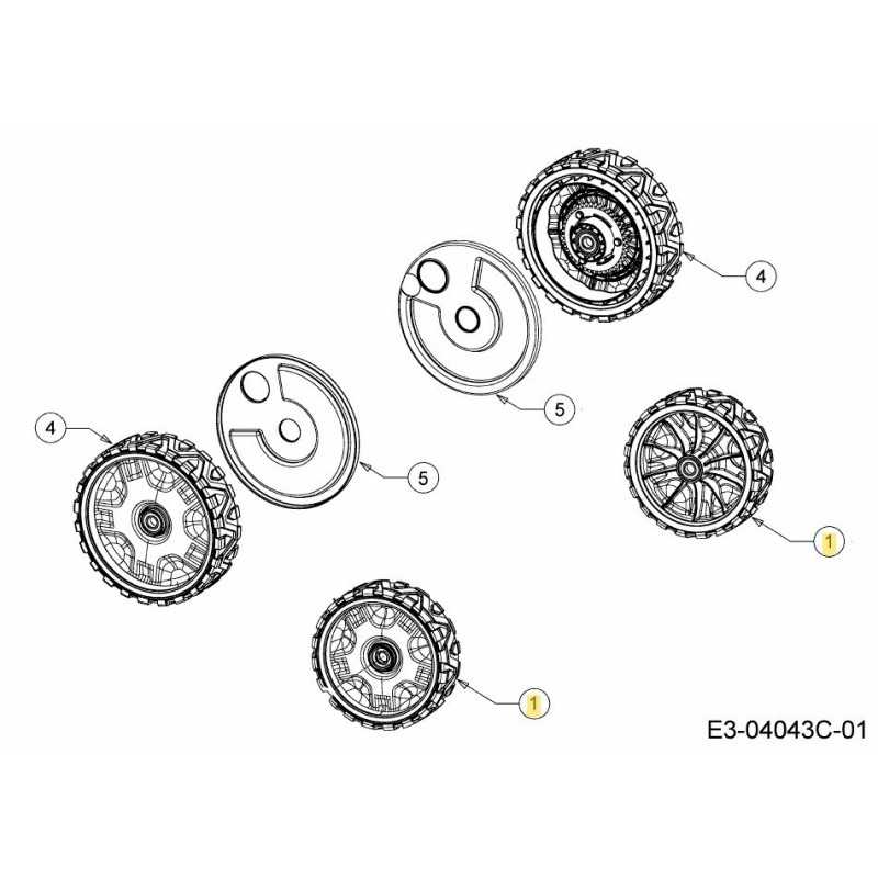 Conjunto de rueda: 7x2: BB: Z 634-06705 ORIGINAL MTD