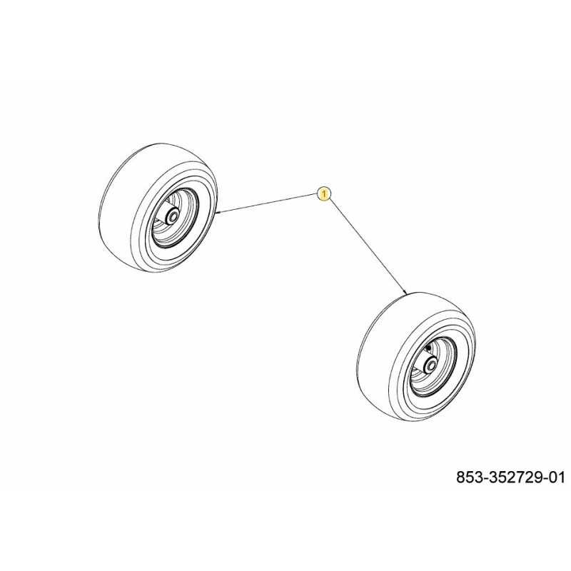 WHEEL FRONT CASTER 634-07284637 ORIGINAL MTD