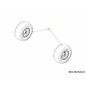 ROUE AVANT ROULETTE 634-07284637 ORIGINALE MTD ROUE AVANT ROULETTE 634-07284637 ORIGINALE MTD
