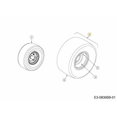 JANTE COMPL. 20X8-8 634-07264637 ORIGINAL MTD