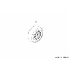 JANTE COMPLÈTE 13x6,5 634-07526 ORIGINALE MTD