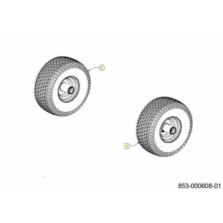WHEEL CPL. 15X6-6 634-05427ACY ORIGINAL MTD | NewgardenParts.com