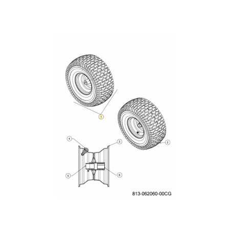 WHEEL CPL. 15x6x6 634-05067-CG ORIGINAL MTD | NewgardenParts.com