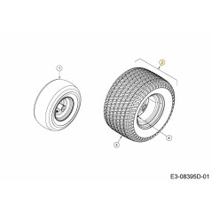 Radsatz 20x12-10 634-05944 Original MTD