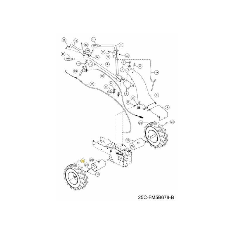 WHEEL CPL. RIGHT 092.61.470 ORIGINAL MTD