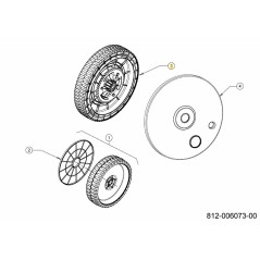 ASM. DE RUEDA:11":DR:BB 634-05910 ORIGINAL MTD