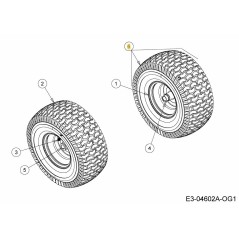 WHL ASM:CPL:15x6.0x6.0:SQ SHL 634-04406-G ORIGINAL MTD