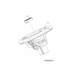 WHL:ASM:STRG:3 RAYONS SOFTGRIP 631-05102A ORIGINAL MTD