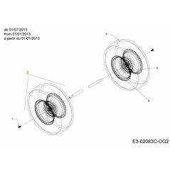 WHL 18 x 6.5 734-0592-G ORIGINALE MTD | NewgardenParts.com