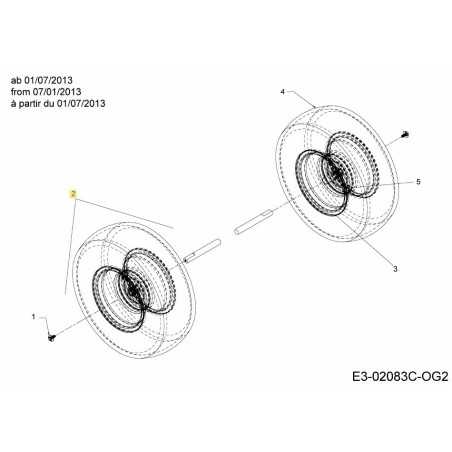 WHL COMPL:18 x 6.5 734-0592-G ORIGINAL MTD | NewgardenParts.com