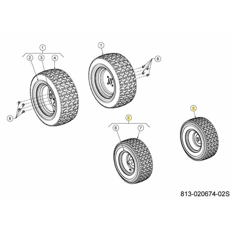 WHL C0MPL 16X6.5X8 SQ SH PLST 634-05180A-S ORIGINALE MTD WHL C0MPL 16X6.5X8 SQ SH PLST 634-05180A-S ORIGINALE MTD