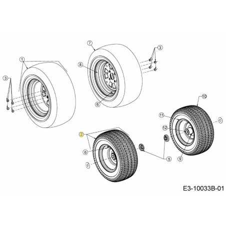 WHL C0MPL 16X6.5X8 SQ SH PLST 634-05180-CB ORIGINALE MTD | NewgardenParts.com