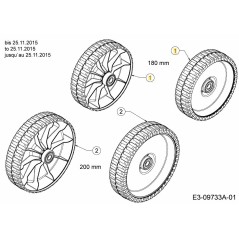 WHL COMP 180mm IDLE BB 1C 634-05151 ORIGINALE MTD | NewgardenParts.com