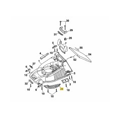 Windkanalabdeckung 4001311 Original MTD