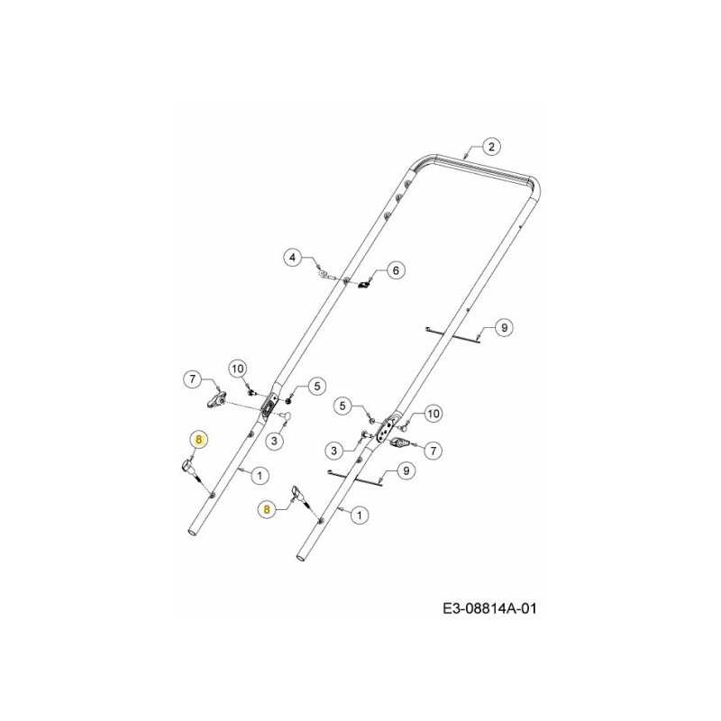 POMELLO AD ALETTA NERO 720-05066A ORIGINALE MTD